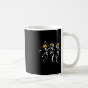 Caneca De Café Diversão Halloween Pumpkin Dancing Skeleton Costum