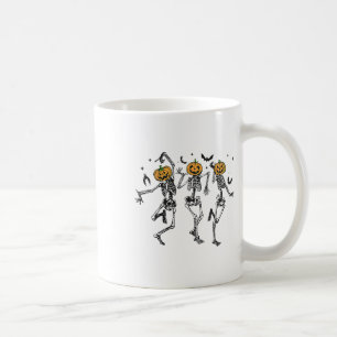 Caneca De Café Diversão Halloween Pumpkin Dancing Skeleton Costum