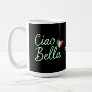 Caneca De Café Diversão italiana da bandeira e Design mágico da C