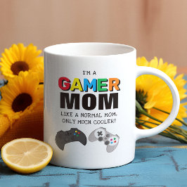 Caneca De Café Diversão Legal de 'Mãe Gamer'