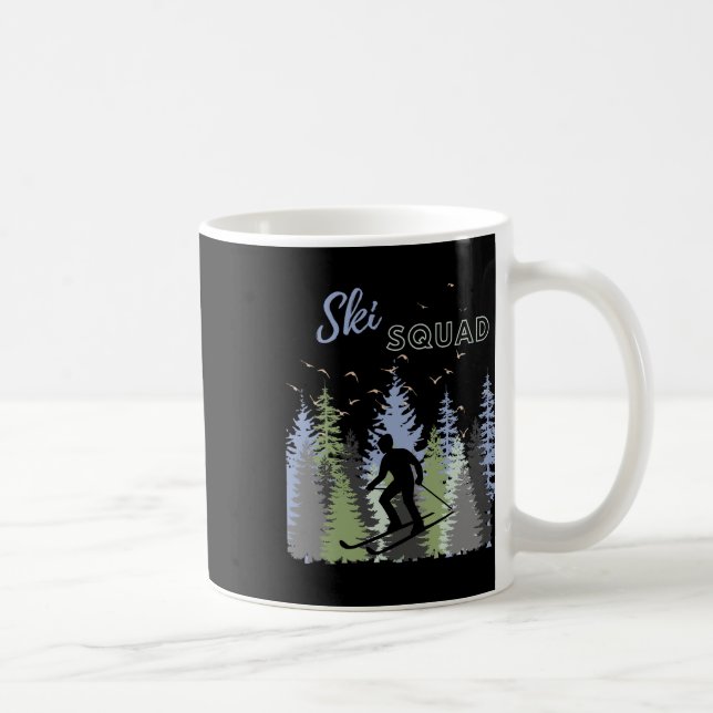Caneca De Café Diversão Mountain Adventure Ski Squad Winter Sport (Direita)
