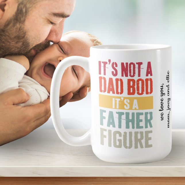 Caneca De Café Diversão Não É Um Pai Que O Pai Fala O Presente (Fun Not A Dad Bod Father Figure Quote Gift Coffee Mug)