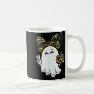 Caneca De Café Diversão Olá Temporada de Caça Halloween Camuflage