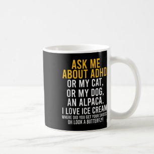 Caneca De Café Diversão Pergunte-Me Sobre Awarene Autismo Autismo