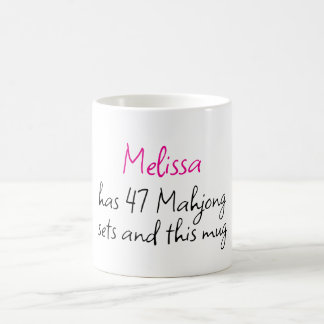 Caneca De Café Diversão Personalizada Nome Criativo Mahjong