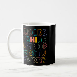 Caneca De Café Diversão Pré K Jardim de Infância Olá Alfabeto Vol
