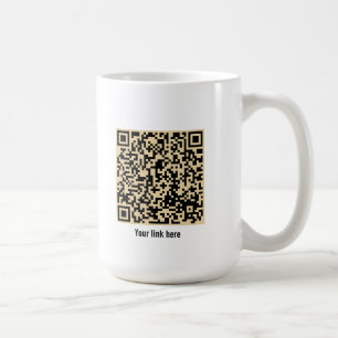 Caneca De Café Diversão Retro Personalizado "seu logotipo aqui"