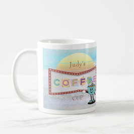 Caneca De Café Diversão - Sinal de Retro - Taça Personalizada de