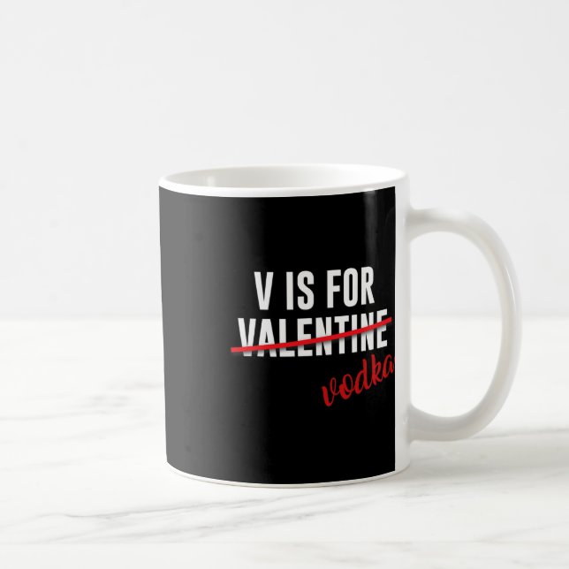 Caneca De Café Diversão V É Para Álcool De Vodka Para Presente De (Direita)