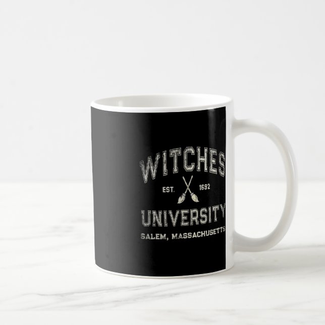 Caneca De Café DIVERSÃO Wiccan WITCHES UNIVERSITY Salem Massachus (Direita)