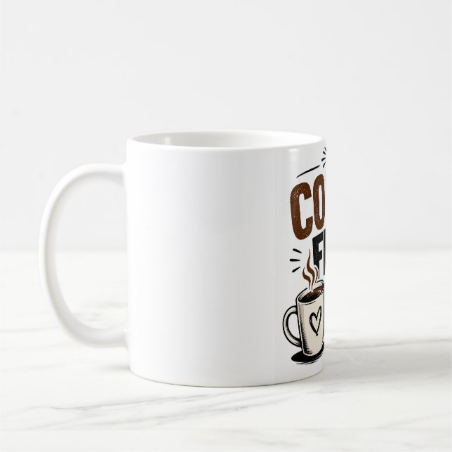 Caneca de Café Divertida – Café Primeiro Pessoas D (Esquerda)