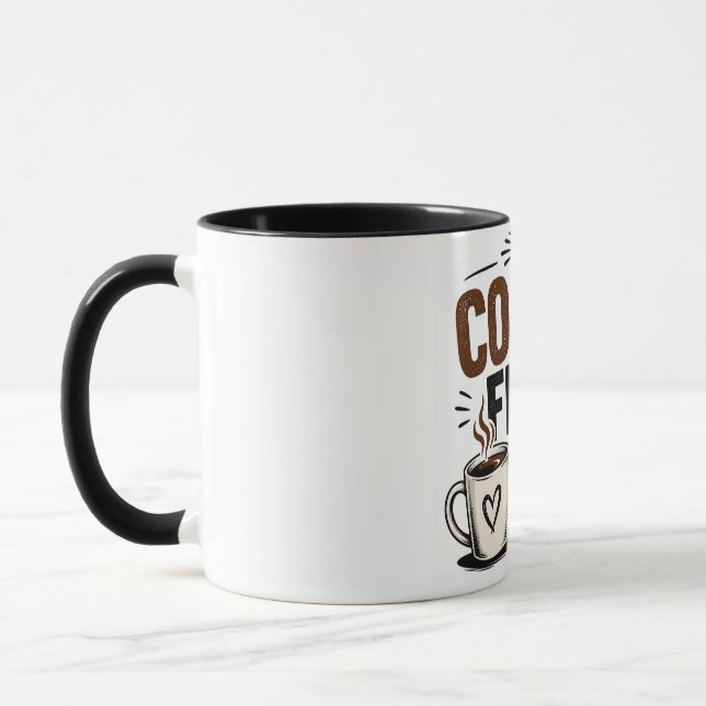 Caneca de Café Divertida – Café Primeiro Pessoas D (Esquerda)