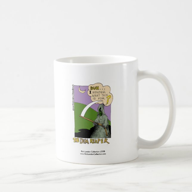 Caneca de Café Divertida de Halloween da Ceifeira  (Direita)