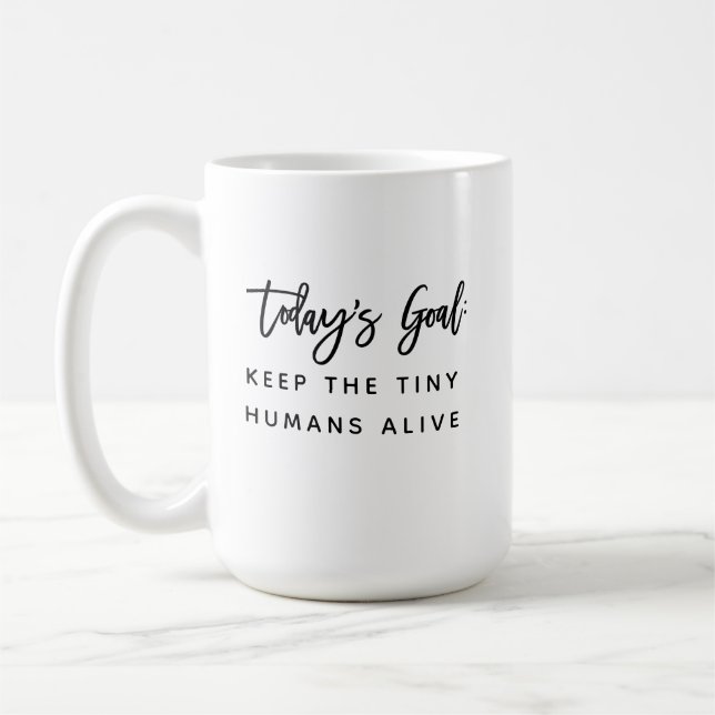 Caneca de café divertida e moderna com citação chi (Esquerda)