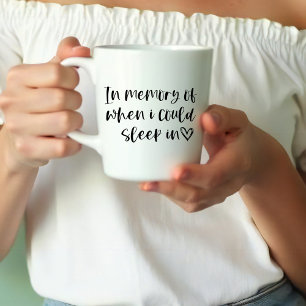 Caneca de Café Divertida Em Memória da Quando Eu C
