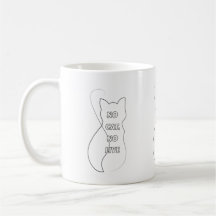 Caneca de Café Divertida para Amantes de Gatos 'Se