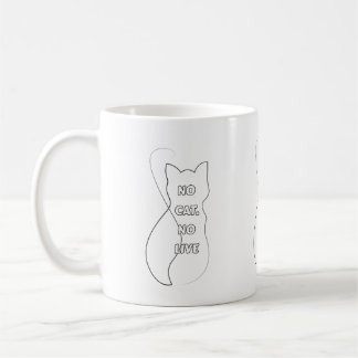 Caneca de Café Divertida para Amantes de Gatos 'Se