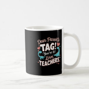 Caneca De Café Divertida Queridos Pais Etiqueta Você É O Amor Leg