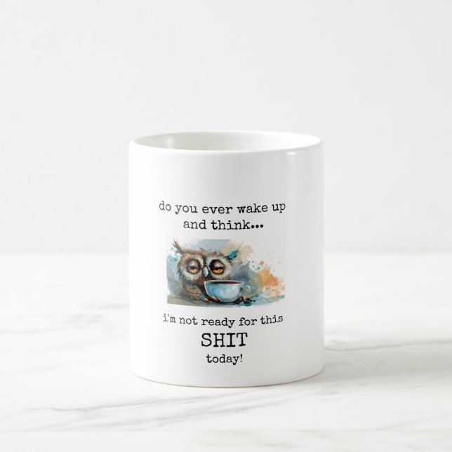 Caneca de Café Divertida, Sarcástica com Citação (Centro)