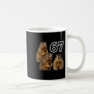 Caneca De Café Divertido 3 esquilo uivando para a lua paródia esq