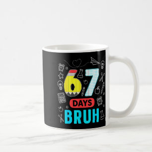 Caneca De Café Divertido 67 Dias Bruh Seis Sete Meme Professor Cr