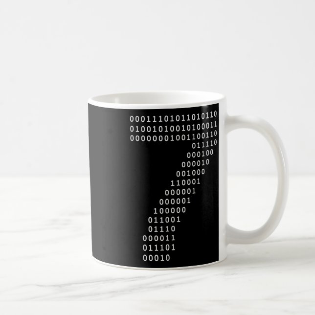 Caneca De Café Divertido 67 Meme Código Binário Tecnologia Geek D (Direita)