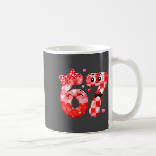 Caneca De Café Divertido 67 Meme do Dia dos Namorados Seis Sete C