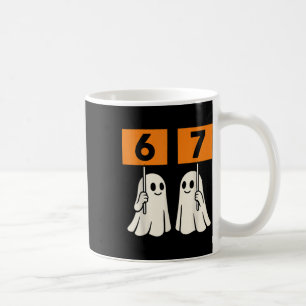 Caneca De Café Divertido 67 Meme Halloween Tendência Seis Sete Fa