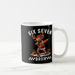 Caneca De Café Divertido 67 Natal Seis Sete Meme Dançando Rena