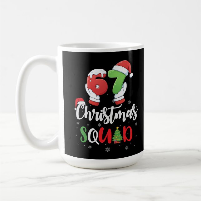 Caneca De Café Divertido 67 Seis Sete Brianrot Natal Esquadrão (Esquerda)