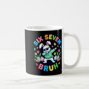 Caneca De Café Divertido 67 seis sete meme bruh coelho dabbing pá