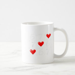 Caneca De Café Divertido 6 7 Coração Meme Dia dos Namorados Seis 