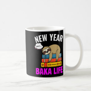 Caneca De Café Divertido Ano Novo Mesma Vida Baka Sloth Anime Mem