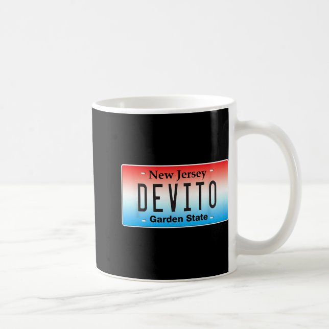 Caneca De Café Divertido Devito Nova Jersey Ítalo-Americano Nj Co (Direita)