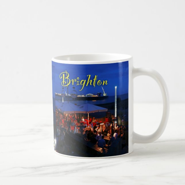 Caneca De Café Divertido em Brighton! (Direita)
