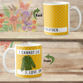 Caneca De Café Divertido Eu Não Consigo Mentir O Amor Dourado