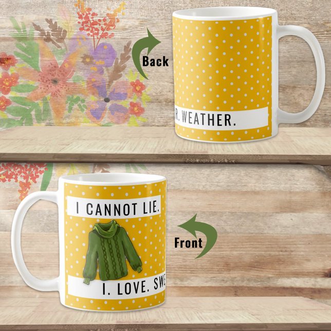Caneca De Café Divertido Eu Não Consigo Mentir O Amor Dourado (Enjoy the cool mornings with a special mug that speaks for  you or as a gift for someone you know. )