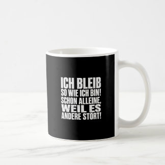 Caneca De Café Divertido Eu permaneço como sou