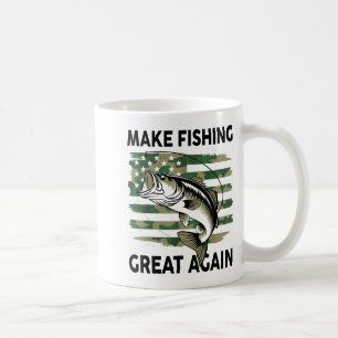 Caneca De Café Divertido Faça a Pesca Grande Novamente Camuflagem