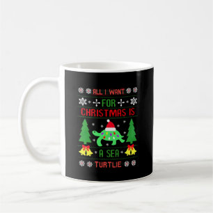 Caneca De Café Divertido Feio Tudo o que Quero para o Natal é uma