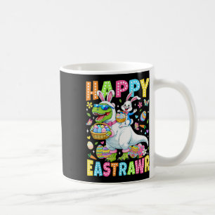 Caneca De Café Divertido Feliz Páscoa Meninos Crianças T-rex Pásc