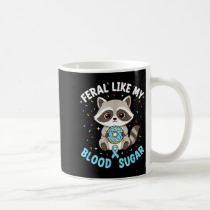 Caneca De Café Divertido Feral Como Meu Açúcar No Sangue Diabétic