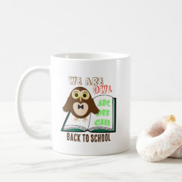 Caneca De Café Divertido Fofo Somos coruja De volta à escola Pers