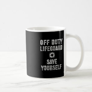 Caneca De Café Divertido Fora de Serviço Salve-se Guarda-vidas Na