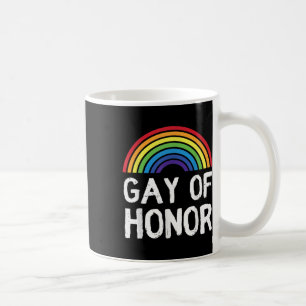 Caneca De Café Divertido Gay de Honra Bridesman Damasco Masculino