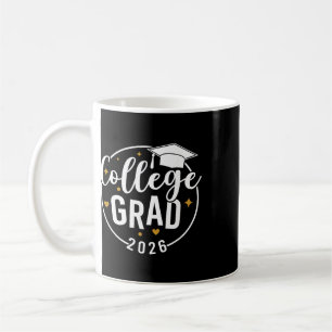 Caneca De Café Divertido Graduado Universitário 2026 Graduação Es