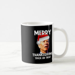 Caneca De Café Divertido Joe Biden Santa Hat Feliz Ação de Graças