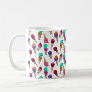 Caneca De Café Divertido Melinda Summer Gótico Sorvete de crânio 