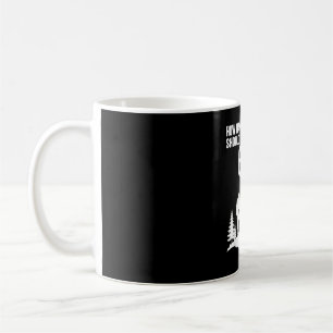 Caneca De Café Divertido meme 67 seis sete caminhando ao ar livre