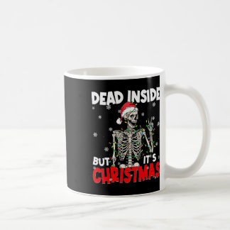 Caneca De Café Divertido Morto Por Dentro Mas É Natal Esqueleto P